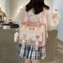 Japanese Style Cute Girls Messenger Shoulder Bags Fashion Clear PVC Custom Ita Bags Women Crossbody Bag