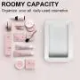 Clear Makeup Case Toiletry Bag Multipurpose Travel Makeup Train Case Portable Cosmetic Organizer Transparent Storage Bag White