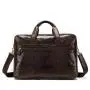 Big Men's Leather Travel Handbag Full Grain Cow Hide Shoulder Bag For Men