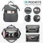 LOVEVOOK 2pcs Large Capacity 15.6 17 Inch Nurse Teacher Bag Work Travel Daily life College Laptop Rucksack Backpack Women USB