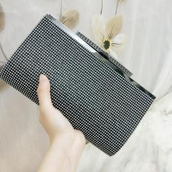 sac tendance 2024 New Women's Rhinestone Gold And Silver Handbag Banquet Party Handbag Dinner Shoulder Crossbody Bag