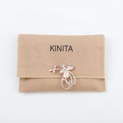 Custom Logo Printed Envelope Cotton Gift Pouch FaceMask Packaging Bag