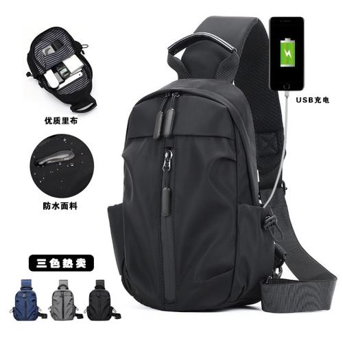 New Business Men's Chest Bag Trend Outdoor Lightweight Travel Crossbody Luxury Mens Bags Single Shoulder Chest Pack