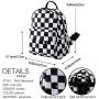 Gelory Unisex Plaid Nylon Female Travel Day Pack Laptop Backpack Book School bags School Casual Rucksack Women Bag