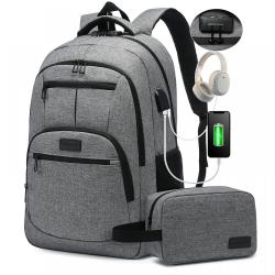 Free sample LOVEVOOK Work Travel Backpack 17in Anti Theft Computer Bag Waterproof College Bookbag Men laptop backpacks