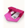Hot Pink Fashion Satin Evening Bag Clutch Purses for Women Ladies Handbag Clutch Chain Cosmetic Bag for Wedding Party
