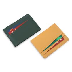 Factory direct card holder leather slim id cardholder mini wallet holder rfid pu credit card holder