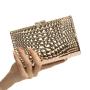 Snake Skin Pattern Metal Fashion Versatile Evening Bag
