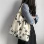 Custom Large Fashion Cotton Shoulder Bag Canvas Tote Bag Canvas Handbag