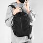 HR624 Men's Backpack Business Commuting USB Charge Port Laptop Bag Lightweight Oxford Waterproof Outdoor Travel Sports Backpack