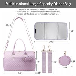 LOVEVOOK Wholesale Custom Logo 5 in1 Large Diaper Tote Travel Bags Mommy Weekender Duffel Bags Ladies Overnight Bag For Women