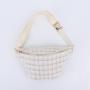 Keymay Wholesale Custom Fashion Checked Fanny Pack Shoulder Bag Plaid Waist Pack Crossbody Women's Chest Bags