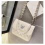 Crossbody women's bag 2023 fashion butterfly design shoulder bags for pearl chain handbags