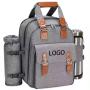 Customized Food Carrier Insulated Leakproof Cooler Picnic Backpack For 4 Person With Blanket Picnic Basket Set for Travel
