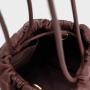 Wholesale Custom Women Handbags Nice Quality Soft Vegan Leather With Nice Gold Chain Fashion Drawstring Bucket Bag