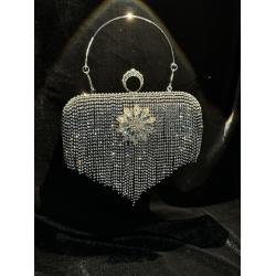New Full Diamond Water Diamond Small Fragrant Wind Su Evening Bag