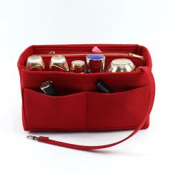 KBW052 2023 New Felt Bag High Quality Felt Cosmetic Storage Package Foldable Convenient Felt Cosmetic Bag with Key Chain