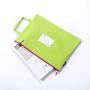 Gelory Hand Carry Zipper Documents Bags A4 Waterproof Custom Logo Zipper Oxford Cloth Single Double Layer File Bag