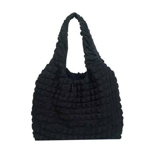 Popular, fashionable, simple, commuting wrinkled bag for women, shoulder underarm bag, hand-held bucket bag, trendy