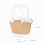 2024 OEM Luxury Designer Handheld Women's Woven Shoulder Bag Handmade Woven Beach Handbag Tote Bag with Custom Logo For Summer