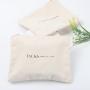 Wholesale Zipper Makeup Bag Eco-Friendly Cotton Canvas  Accessory Pouch Double Sided Cosmetic Bag