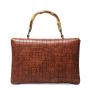 2024 Custom New Arrival Stones Tune Handbag For Women Luxury With Bamboo Handle Design