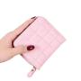 New wallet women Korean style simple mini plaid wallet high quality school students short coin purse card bag multi card space