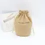 Free Sample Round Bottom Drawstring Jute Burlap Candle Wine Gift Packaging Pouch Custom Logo Perfume Cosmetic Bags
