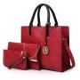 Retro Women Purse Set 3 PCS Handbags China Wholesale PU Lady Bags Girl Chains Zipper Square Handbag bolsas para mujer