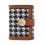 Simple fashion small women's wallet long Thousand Bird Grid buckle multi-card space money clips versatile clutch bag female