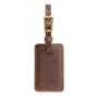 Wholesale custom handcrafted full grain leather luggage tag with adjustable strap