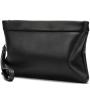 New Fashion Luxury High Quality Soft Nappa Leather Men Clutch Bag Personalized Custom Business Envelop Bag With Wrist Strap