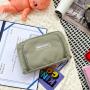 Gelory Simple Fasion Girls Large Capacity Stationery Organizer Cosmetic Bag Soft Mesh Makeup Bag