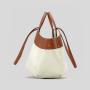 2024 Custom Large Canvas PU Leather Tote Bag Handbags For Women Pouch Design