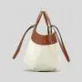 2024 Custom Large Canvas PU Leather Tote Bag Handbags For Women Pouch Design