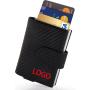 Pop-Up Credit Card Case with RFID Leather Wallet with Compartment for Notes and Coins