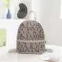 2024 Women's Small Schoolbag for Foreign Trade New Fashionable Letter Printed Casual Multi-Use Shoulder Bag Lady Style