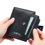 OEM028 Men Wallets Leather Double Zipper Card Holder Short Male Purse Coin Pocket Vintage Brand High Quality Men Purse