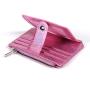 CUIKCA New Fashion Women Glitter Leather Slim Wallet Zipper Coin Girl Purse Buckle ID Bank Credit Card Holder  ID & Card Holder