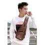 XL011 Fashion Waterproof Classic Crossbody Bag Customized Logo New Version With USB port Earphone Hole Men's Chest Bag