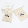 Eco-Friendly Cotton Muslin Drawstring Christmas Gift Bag Small Jewelry Cosmetic Makeup Packaging Dust Cotton Pouch