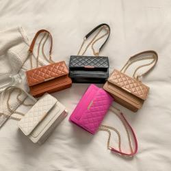Diamond Lattice Women Fashion Handbags Pure Color Wholesale Women Handbags Pu Leather Designer Shoulder Bags