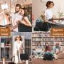 LOVEVOOK Fashion 2pcs Tote Handbag Ladies travel Shoulder Bag with clutch Purse Business Work Briefcase Laptop Bag Women