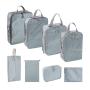 OEM ODM Large capacity 8 piece set lightweight suitcase compression travel luggage organizer Packing cubes