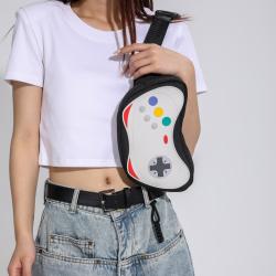 2023 Fashion Gamepad Shape Women Waist Bags Small Crossbody Chest Bags Custom Waterproof Nylon Fanny Pack
