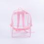 Keymay Candy Color Custom Logo Clear Backpack for Stadium Pvc Transparent Backpack School Bag Kids Clear Bookbag