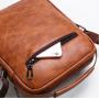 ZR534 Men Bag New Leather Briefcase Handbag backpack Single Shoulder Crossbody Bag PU Business Youth Vertical Boy Shoulder Bag