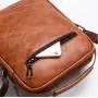 ZR534 Men Bag New Leather Briefcase Handbag backpack Single Shoulder Crossbody Bag PU Business Youth Vertical Boy Shoulder Bag