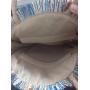 Wholesale 2024 Fashion leather fringe straw woven round bag Beach Bags Women's handbag shoulder Bag
