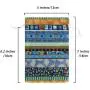 20 Pcs 5x7 Inch Mixed Color Small Cloth Cotton Bag Egyptian Ethnic Style Drawstring Jewelry Gift Bag Coin Pouches
